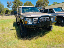 Load image into Gallery viewer, Alpha Winchbar with Scrubs and Rock Sliders (gq patrol ute)
