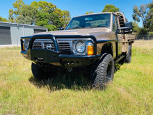 Load image into Gallery viewer, Alpha Winchbar with Scrubs and Rock Sliders (gq patrol ute)
